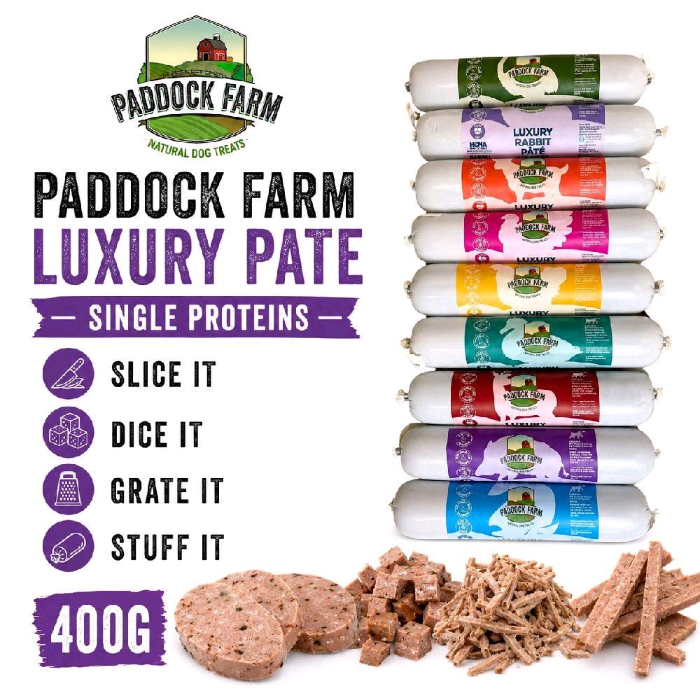Paddock Farm Luxury Pate Single Source Protein for Puppies 8 Weeks+ 400g