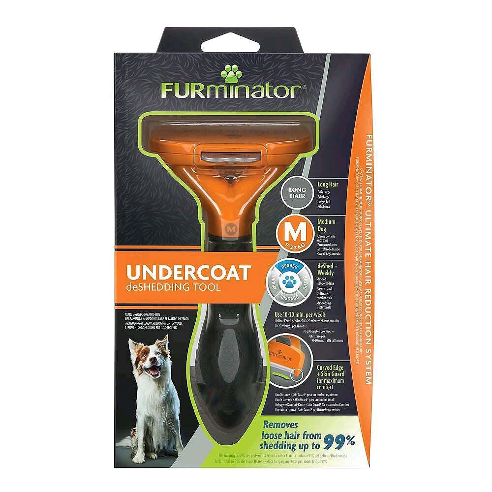 FURminator Dog Brush, Undercoat deshedding tool for dogs, Short Hair & Long Hair