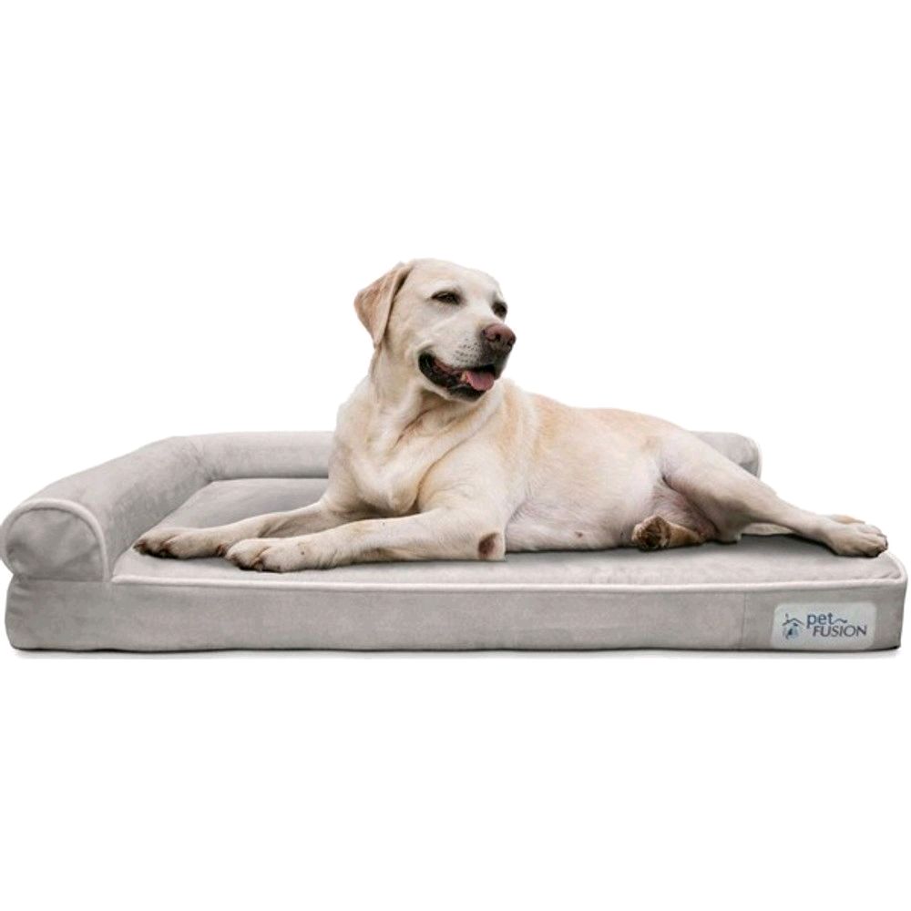PetFusion Better Lounge Memory Foam Dog Bed Large 36 x 28 x 3 inch Grey.