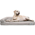 PetFusion Better Lounge Memory Foam Dog Bed Large 36 x 28 x 3 inch Grey.