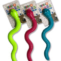 Snake Dog Toy - TPR Material, Durable, Interactive, with Treat Slot, Fruity Flavour, Squeaker
