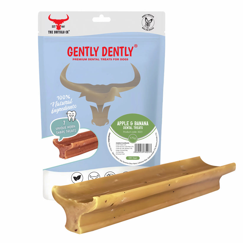 Gently Dently Dog Dental Sticks, availanle in 4 flavours