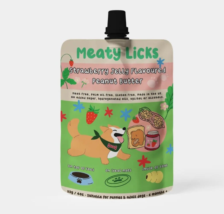 Meaty Licks Peanut Butter For Dogs