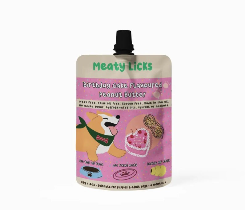 Meaty Licks Peanut Butter For Dogs